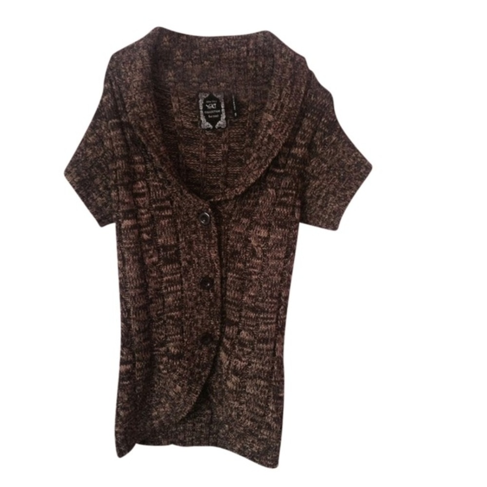 Yoki Yoki Collection Brown Marbled Sweater Dress